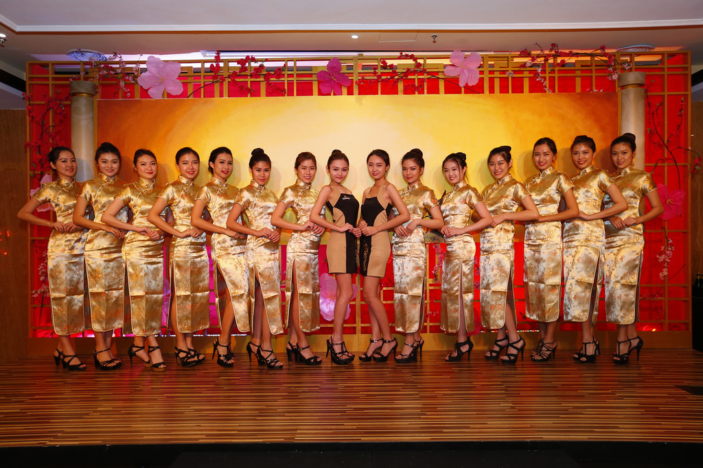 14. Our beautiful Guinness girls in their gold cheongsam
