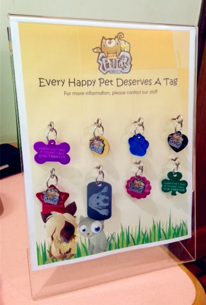 Happy Pet Tag acrylic samples board